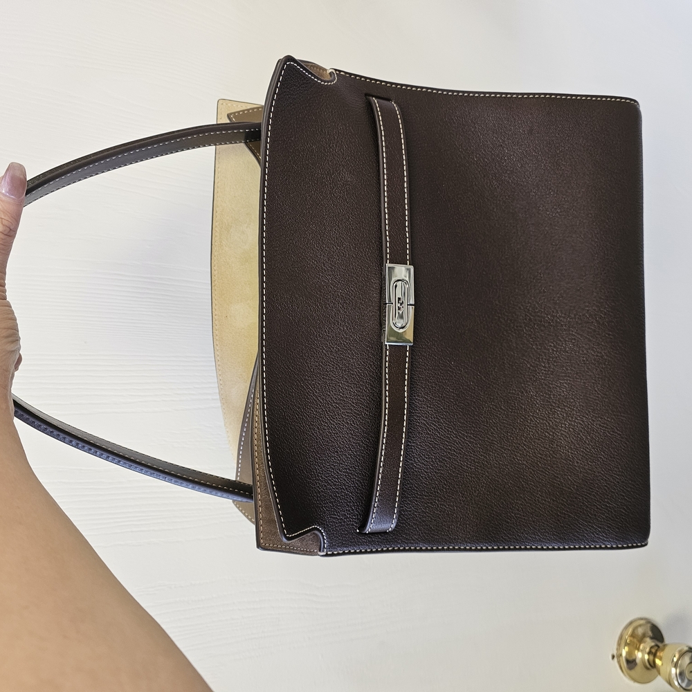 Tory BURCH RADZIWILL Brown Leather Handbag - Picture 2 of 4
